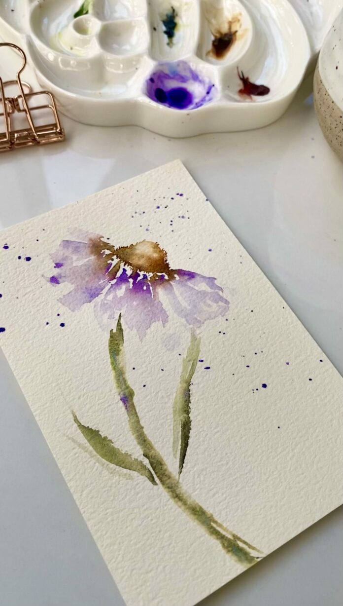 Try a Spring Watercolor Tutorial That's Easy and Quick! – The Hallelujah House